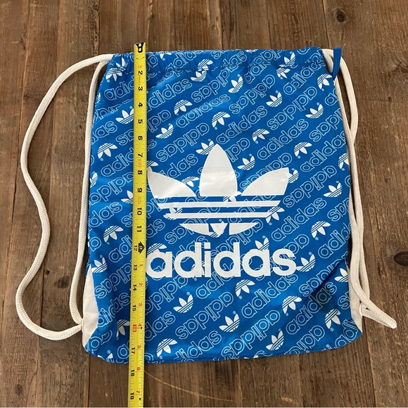 Adidas Blue and White Drawstring Bag - Picture 2 of 7